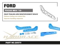 Hardrace Rear Tailing Arm Reinforcement Brace - 18+ Ford Focus MK4