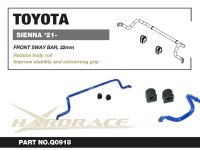 Hardrace Front Sway Bar 22 mm - 21+ Toyota Sienna XL40