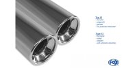 FOX final silencer - 2x76 Typ 13 - Audi 80/90 Typ 85...