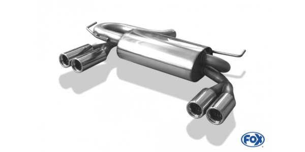 FOX Endschalldämpfer Ø 63,5mm 2x76 Typ 13 - Audi S3 Typ 8L