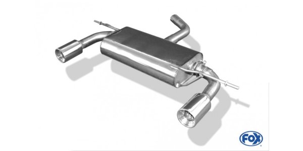 FOX Endschalldämpfer Ausgang rechts/links - 1x90 Typ 13 rechts/links - Audi A3 Typ 8P (3-Türer)