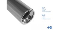 FOX final silencer - 1x90 Typ 13 - Audi A3 Typ 8P Sportback