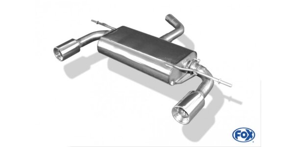 FOX Final Silencer exit 1x90 Typ 13 - Audi A3 Typ 8P Sportback