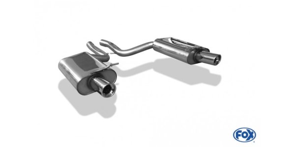 FOX final silencer right/left - 1x90 Typ 17 right/left - Audi A4 Typ B6 Quattro