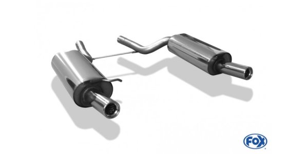 FOX final silencer right/left - 1x80 Typ 13 right/left - Audi A6/S6 Typ 4B Quattro