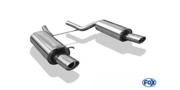 FOX Endschalldämpfer rechts/links - 115x85 Typ 33 rechts/links - Audi A6/S6 Typ 4B Quattro