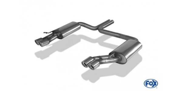 FOX final silencer right/left - 2x76 Typ 17 right/left - Audi A8/S8 Typ D2 - w/o trailer hitch