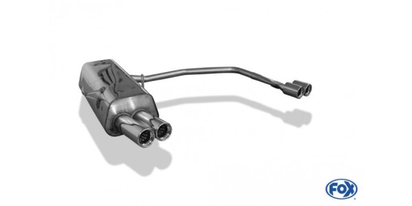 FOX Endschalldämpfer 2x76 Typ 13 - BMW E36 316/318/320/323/325/328
