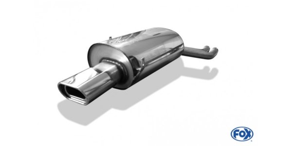 FOX Endschalldämpfer zweiflutig - 135x80 Typ 53 - BMW E46 320/323/325/328/330