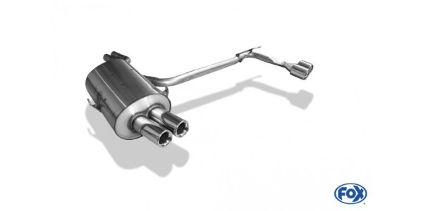 FOX Final Silencer exit double flow 2x76 Typ 13 - BMW E46 320/323/325/328/330