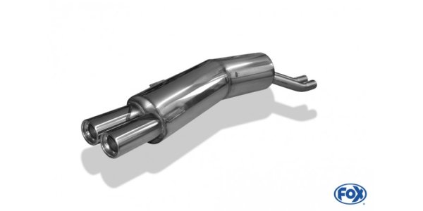 FOX final silencer - 2x80 Typ 13 - BMW E34 525i/530i