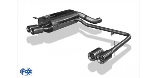 FOX final silencer exit right/left - 2x80 Typ 13 right/left - BMW E65 735i/745i