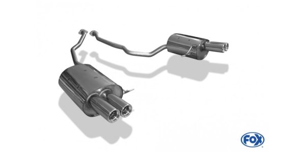 FOX Endschalldämpfer rechts/links - 2x76 Typ 13 rechts/links - BMW X5 E53