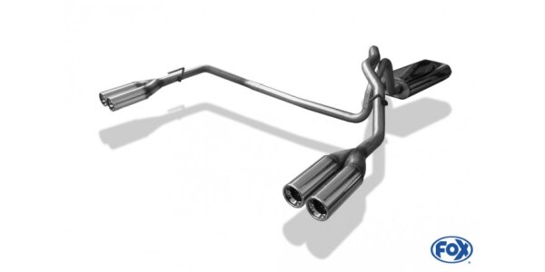FOX Endschalldämpfer 2x80 Typ 13 - Jeep Grand Cherokee Typ WJ/WG