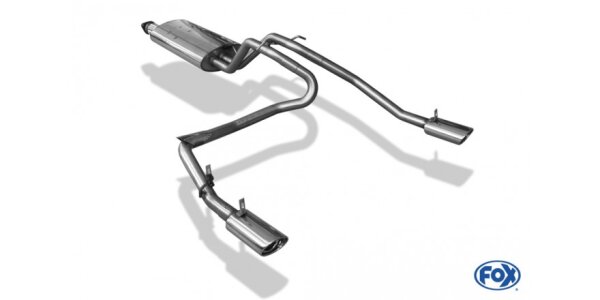 FOX Endschalldämpfer 140x90 Typ 32 - Jeep Grand Cherokee Typ WH