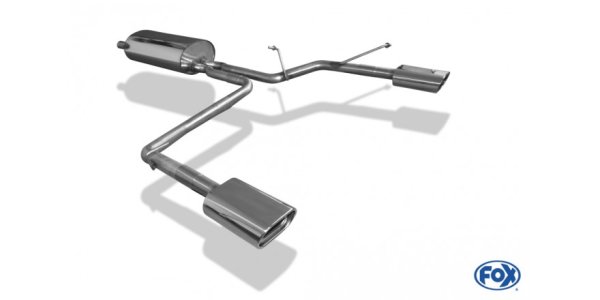 FOX Endschalldämpfer Ausgang rechts/links - 135x80 Typ 53 rechts/links - Lexus RX 400H HXU3