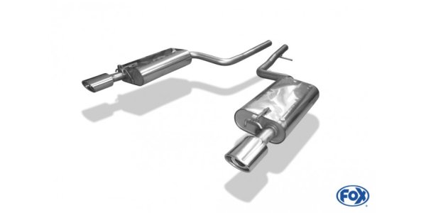 FOX Endschalldämpfer Ausgang rechts/links - 115x85 Typ 33 rechts/links - Lexus LS 430