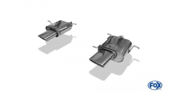 FOX Endschalldämpfer rechts/links - 150x70 Typ 53 rechts/links - Maserati 3200GT