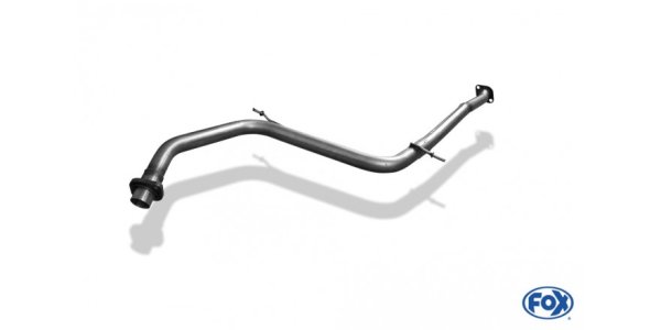 FOX front silencer replacement pipe with tulip and flange - Mazda MX3 Typ EC