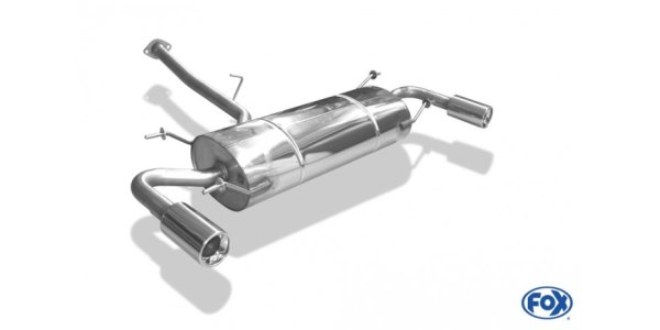 FOX Endschalldämpfer quer Ausgang rechts/links - 1x90 Typ 13 rechts/links - Mazda RX-8