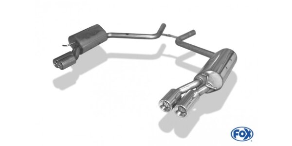 FOX Final Silencer 2x90 Typ 13 - Mercedes CLS Typ C219
