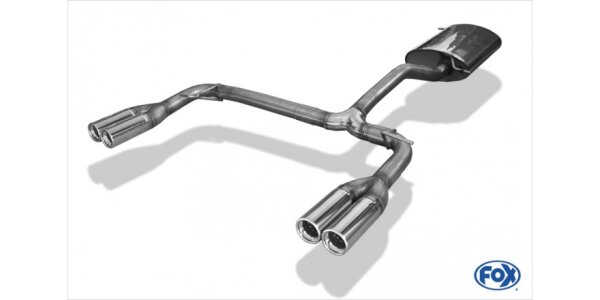 FOX Final Silencer exit (Intake double flow) 2x80 Typ 13 - Mercedes M-Class Typ W163