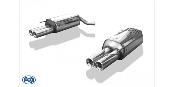 FOX final silencer right/left - 2x80 Typ 13 right/left - Mercedes S-Class W220