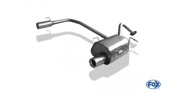 FOX Final Silencer exit 1x80 Typ 13 - Nissan Micra K11