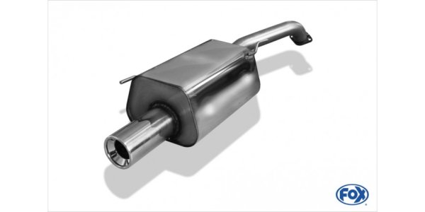 FOX final silencer - 1x90 Typ 13 - Nissan Micra K12 (Models with flange)