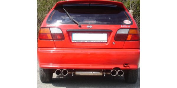 FOX Endschalldämpfer 2x90 Typ 13 - Nissan Almera Typ N15 Hatchback