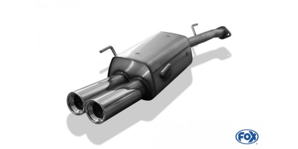 FOX final silencer - 2x80 Typ 13 - Opel Astra G-CC Hatchback