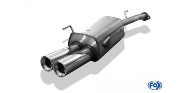 FOX final silencer Ø63,5mm - 2x76 Typ 13 - Opel Zafira F75/T98