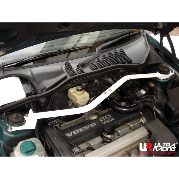 Ultra Racing Front Upper Strut Bar 2-Point - 92-97 Volvo 850 2.5T OBD 2 (2WD) (Sedan/Wagon)