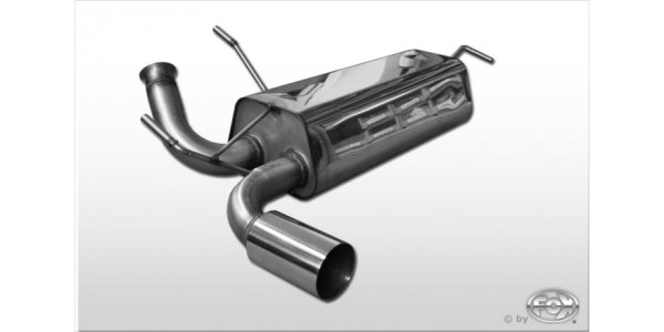 FOX final silencer across - 1x90 Typ 10 - Peugeot 206 RC