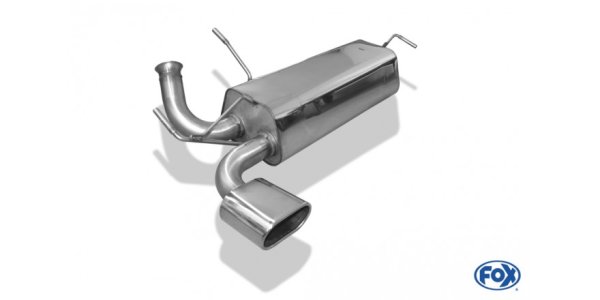 FOX final silencer across - 135x80 Typ 52 - Peugeot 206 RC