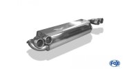 FOX final silencer across exit right/left - 2x76 Typ 12 right/left - Renault Clio II V6