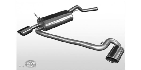 FOX Endschalldämpfer Ausgang rechts/links - 115x85 Typ 32 rechts/links - Renault Megane I BA/EA/JA
