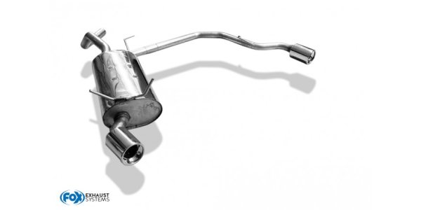 FOX Endschalldämpfer Ausgang rechts/links - 1x90 Typ 13 rechts/links - Renault Megane I DA Coach