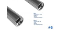 FOX Final Silencer exit 1x90 Typ 13 - Seat Altea 5P (FWD)