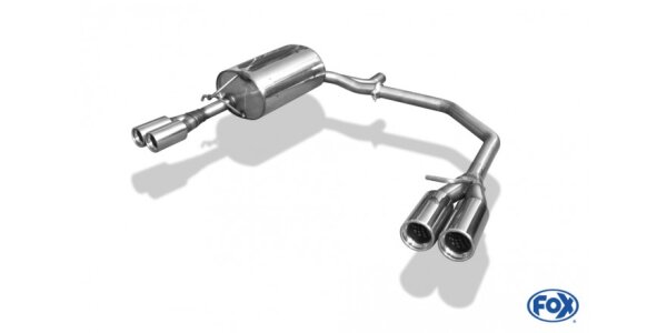 FOX Final Silencer exit 2x76 Typ 13 - Skoda Octavia 1U 4x4