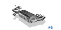 FOX Endschalldämpfer quer 2x76 Typ 13 - Subaru Justy II für Modelle mit nicht lackierter Stoßstange