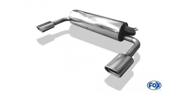 FOX Final Silencer exit 135x80 Typ 53 - Toyota RAV 4 II 5-Door