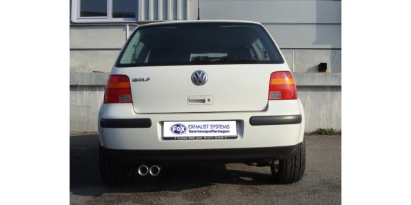 FOX Endschalldämpfer - 2x76 Typ 13 - VW Golf IV