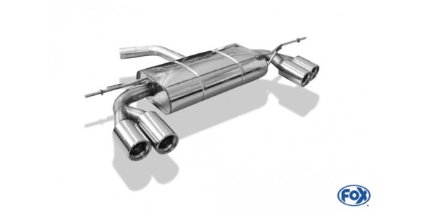 FOX Endschalldämpfer Ausgang rechts/links - 2x80 Typ 13 rechts/links - VW Golf V