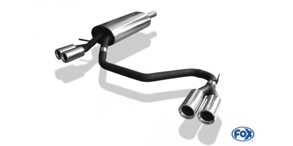 FOX Final Silencer exit 2x76 Typ 13 - VW Passat 3B/3BG