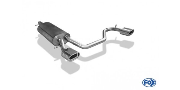 FOX Endschalldämpfer 135x80 Typ 53 - VW Passat 3B/3BG