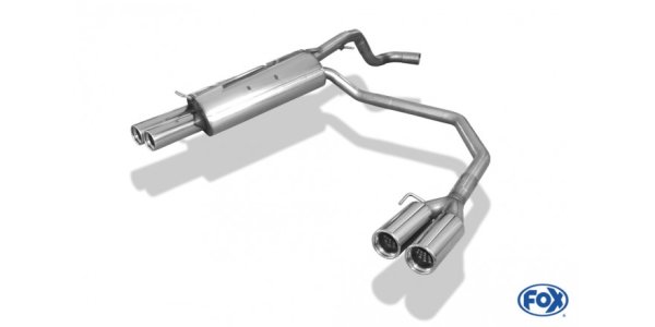 FOX Endschalldämpfer Ausgang rechts/links - 2x76 Typ 13 rechts/links -VW Beetle 1C/9C