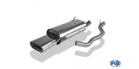 FOX final silencer incl. connecting tube with bracket - 160x80 Typ 53 - VW Bus T4 Syncro