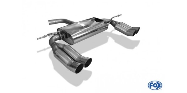 FOX Endschalldämpfer 2x76 Typ 18 - VW Touran
