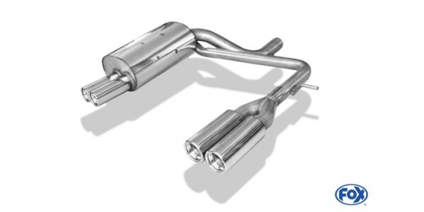 FOX Final Silencer exit double flow 2x76 Typ 13 - Volvo XC90 I